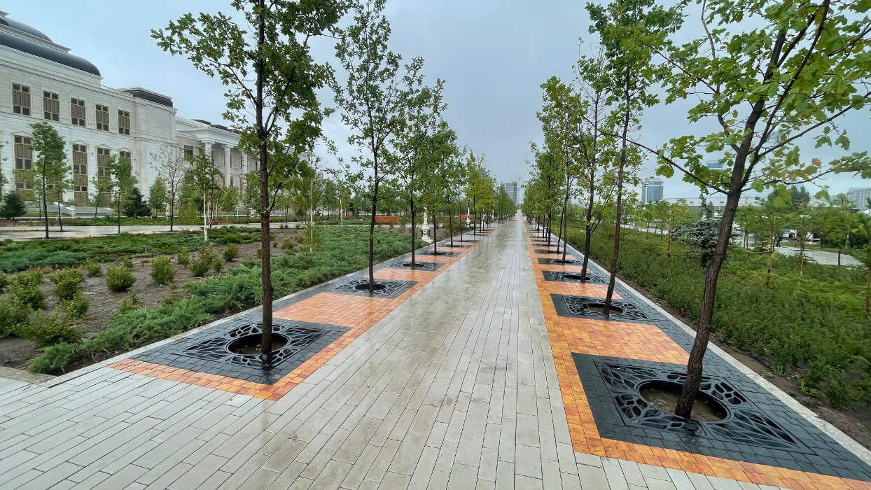 Приствольная решетка для дерева ZKING CRUST 1.2х1.2м Черная в Кызыле фото