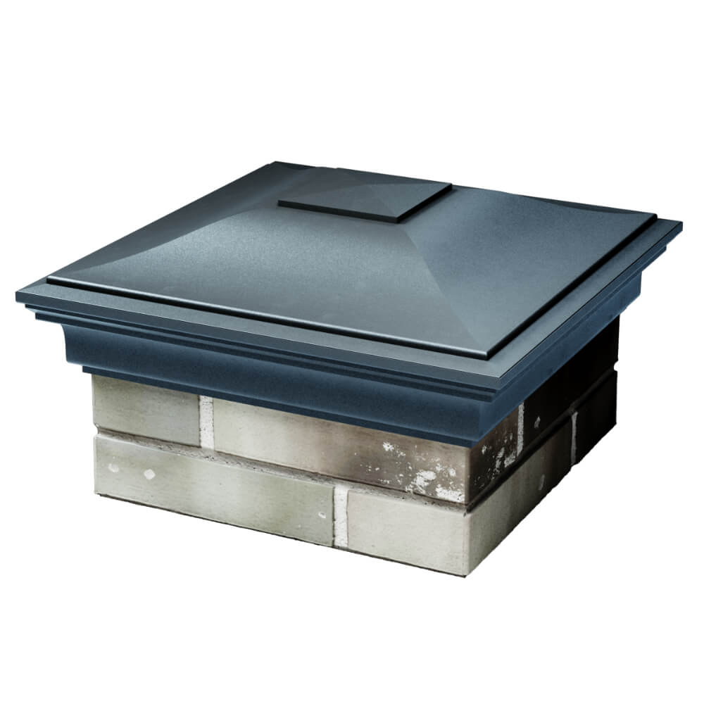 Колпак Zking Монблан Серый на столб 1.5х1.5 кирпича (385х385мм) в Кызыле фото