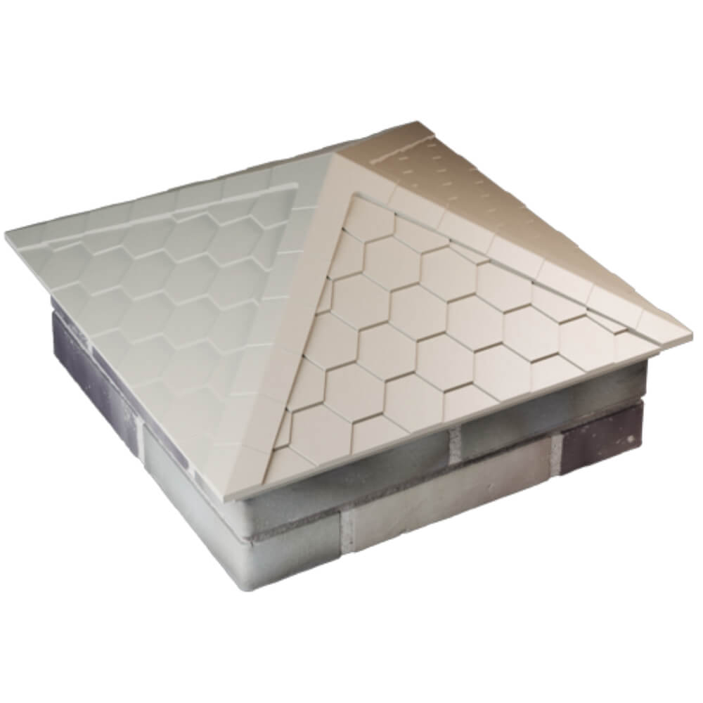 Колпак Zking Эверест Бежевый на столб 2х2 кирпича (535х535мм) Кызыл фото