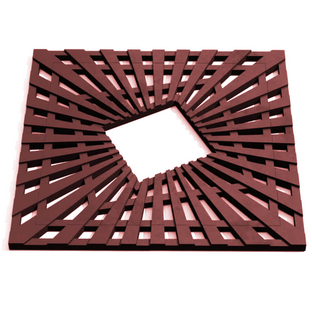 Приствольная решетка для дерева ZKING ATMOSPHERE 1.2х1.2м Коричневая Кызыл фото