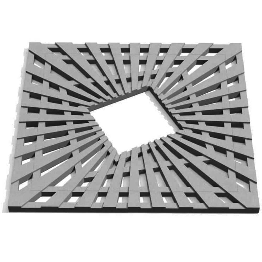 Приствольная решетка для дерева ZKING ATMOSPHERE 1.2х1.2м Серая Кызыл фото