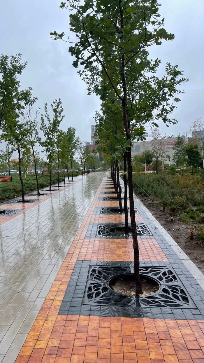 Приствольная решетка для дерева ZKING CRUST 1.2х1.2м Черная в Кызыле фото