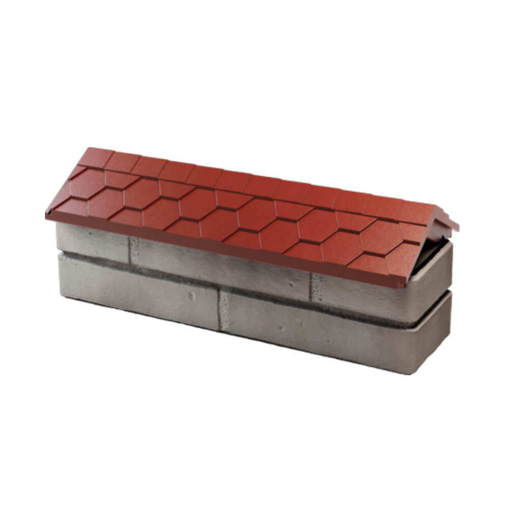 Парапет Zking Эверест Красный с посадкой на 0.5 кирпича (130мм) в Кызыле фото