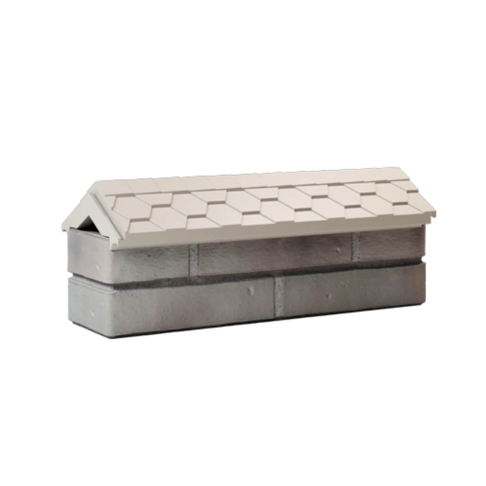 Парапет Zking Эверест Бежевый с посадкой на 0.5 кирпича (130мм) Кызыл фото