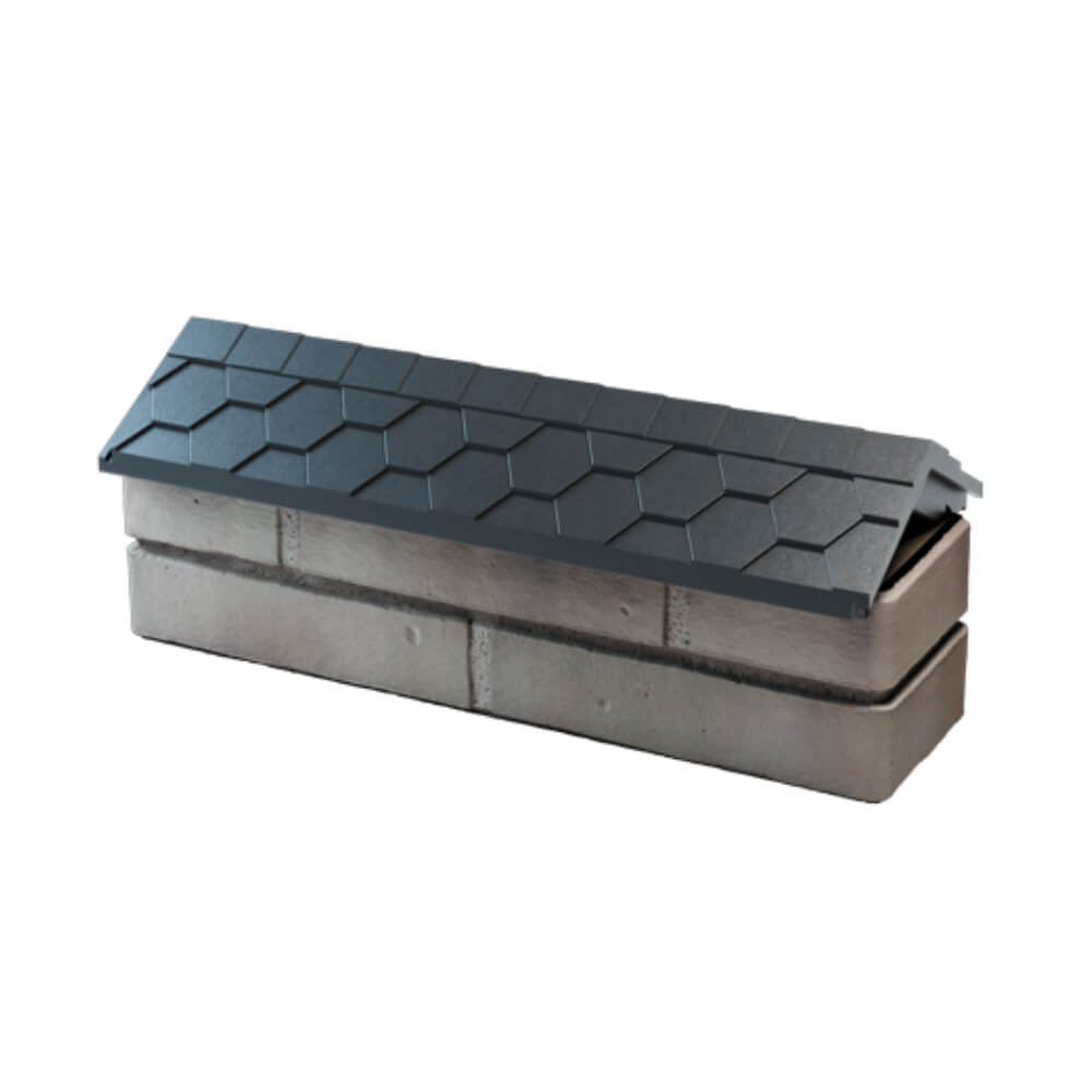 Парапет Zking Эверест Серый с посадкой на 0.5 кирпича (130мм) в Кызыле фото