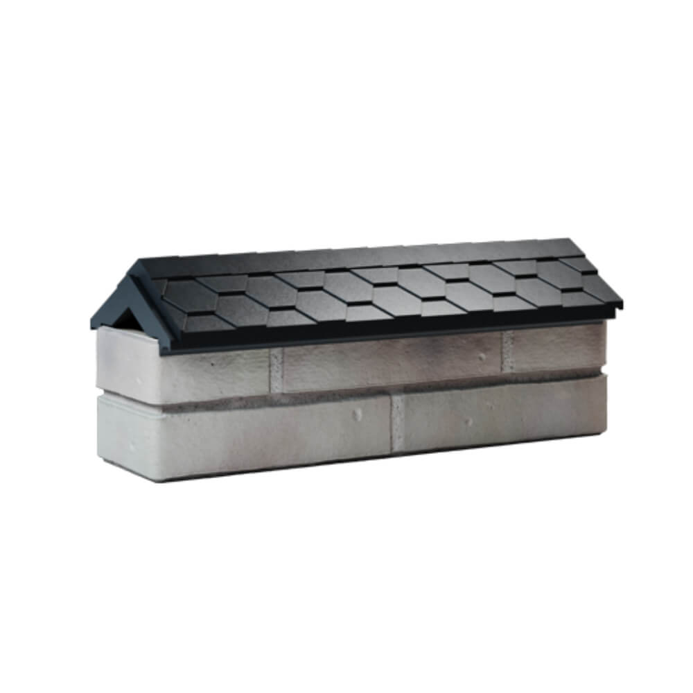 Парапет Zking Эверест Черный с посадкой на 0.5 кирпича (130мм) Кызыл фото