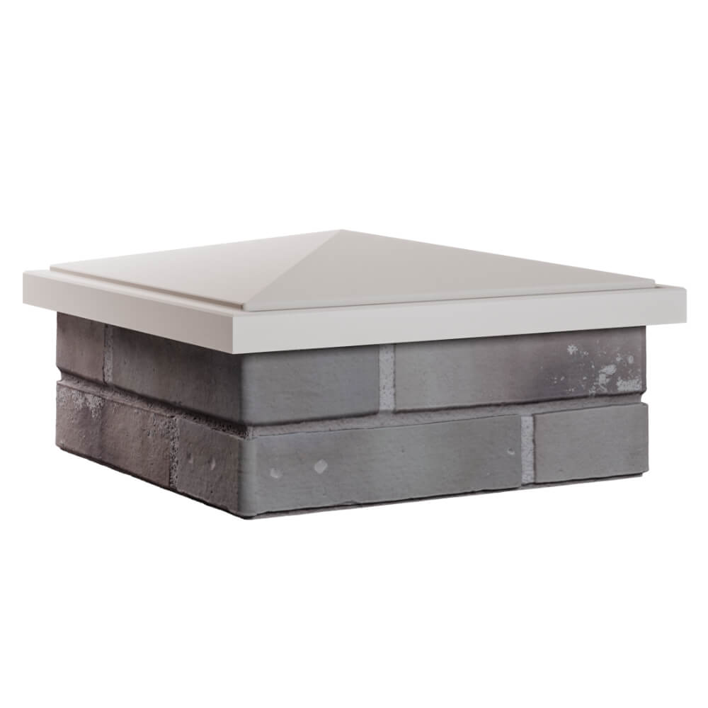 Колпак Zking БонаМоно Бежевый на столб 1.5х1.5 кирпича (385х385, 400х400мм) в Кызыле фото