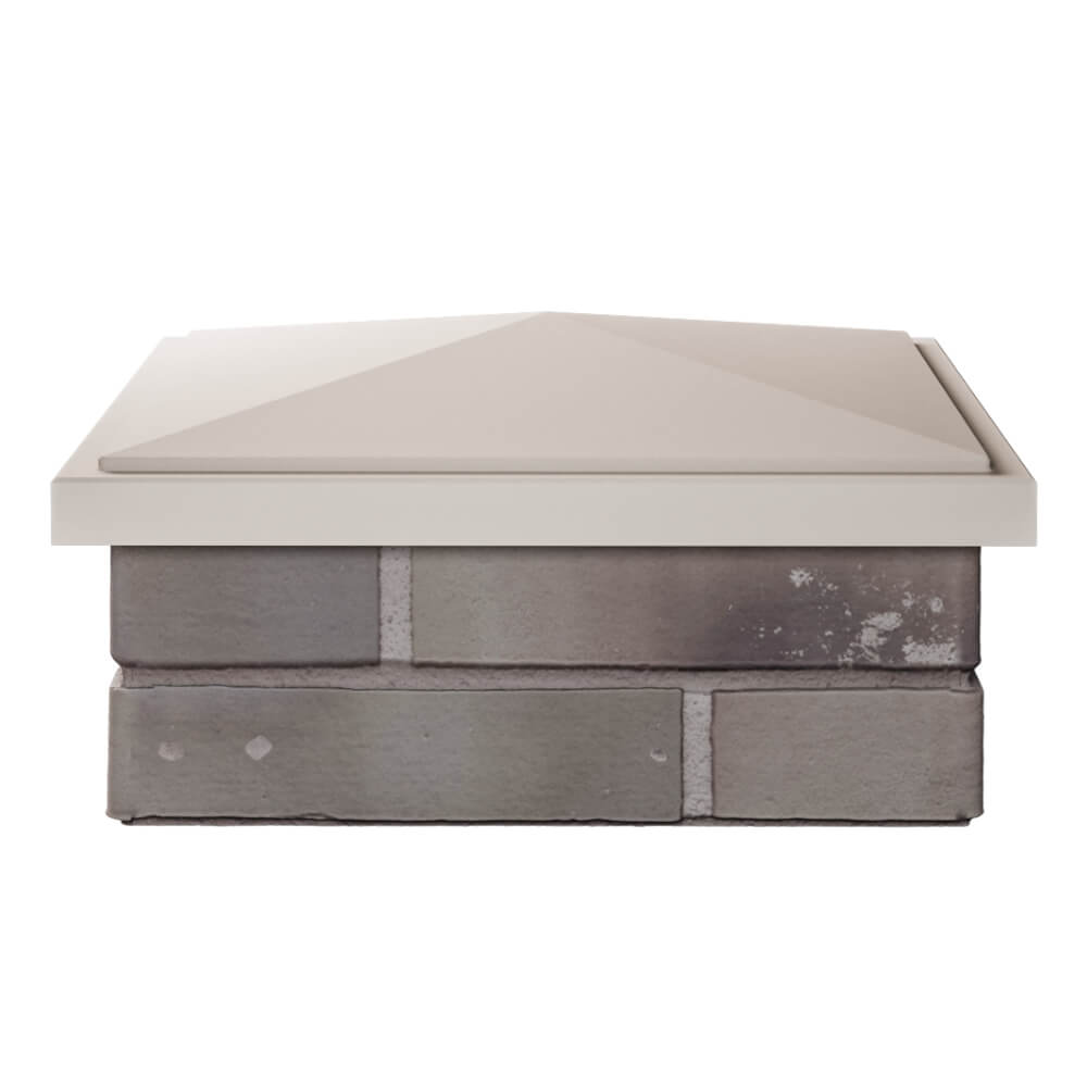 Колпак Zking БонаМоно Бежевый на столб 1.5х1.5 кирпича (385х385, 400х400мм) Кызыл фото