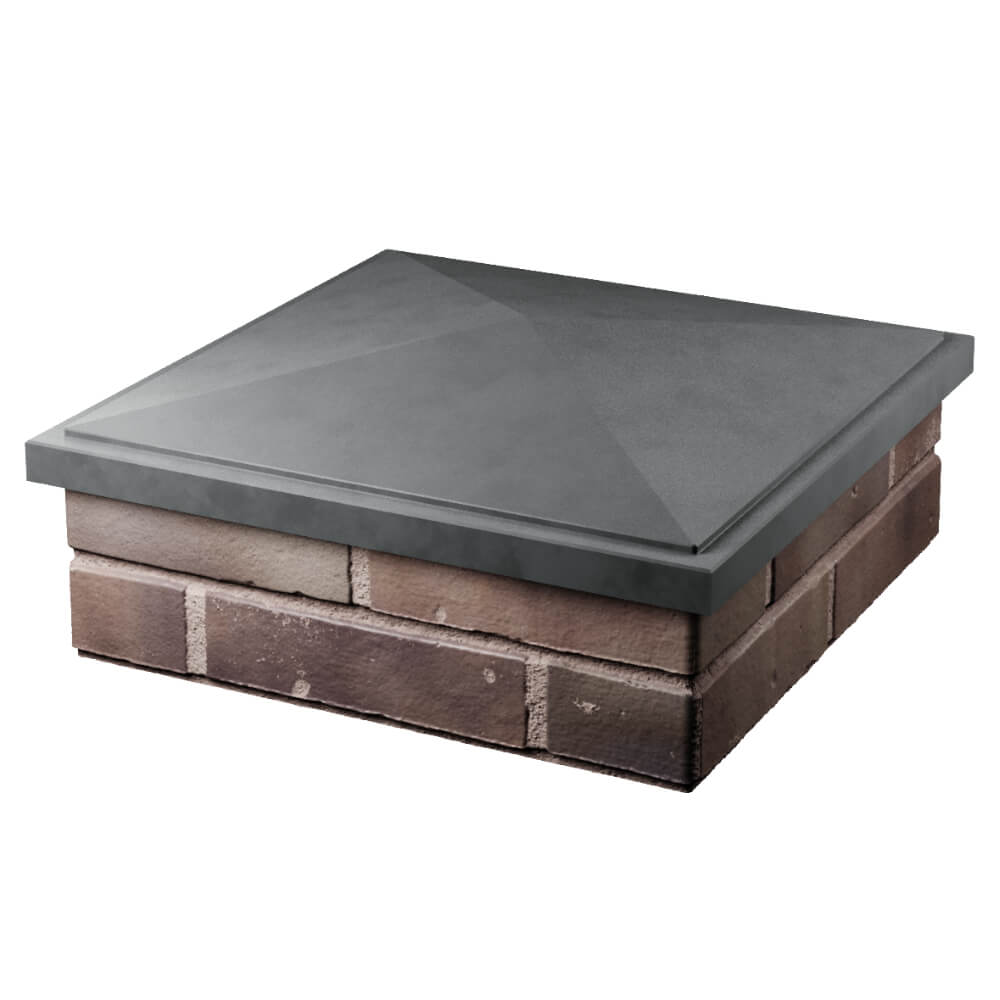 Колпак Zking БонаМоно Серый на столб 2х2 кирпича (515х515, 530х530мм) в Кызыле фото