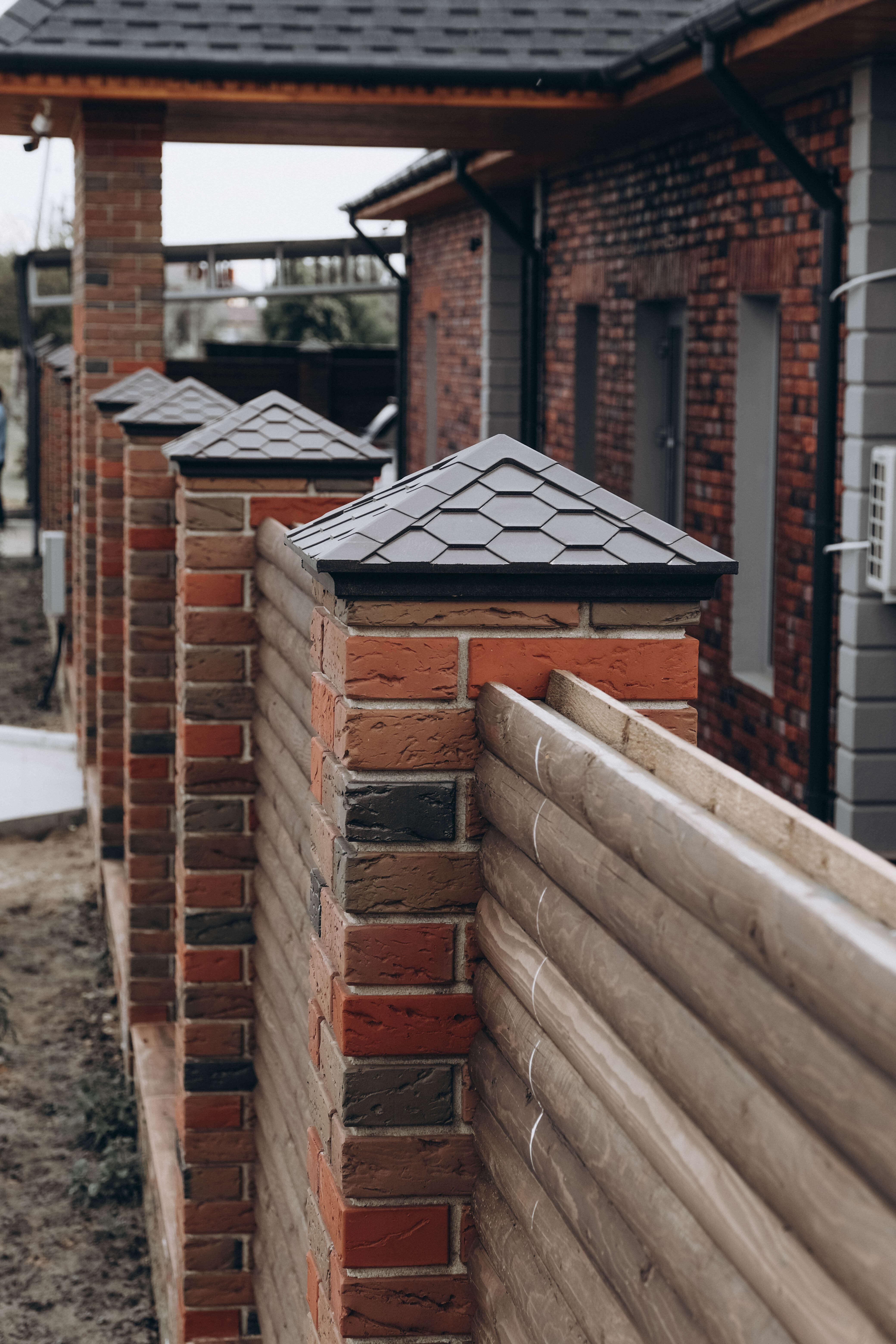 Колпак Zking Эверест Коричневый на столб 1.5х1.5 кирпича (390х390мм) в Кызыле фото