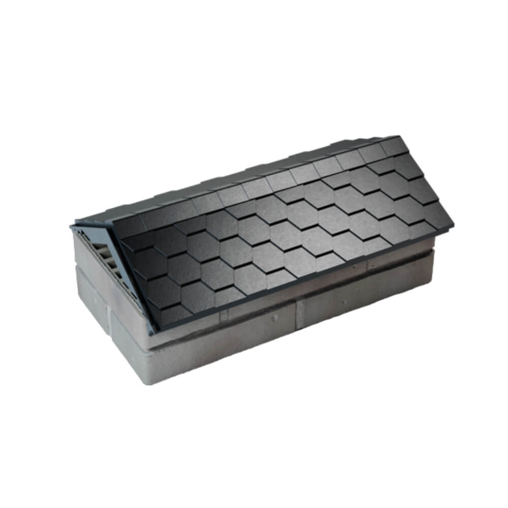 Парапет Zking Эверест Черный с посадкой на 1 кирпич (200/225/255мм) в Кызыле фото