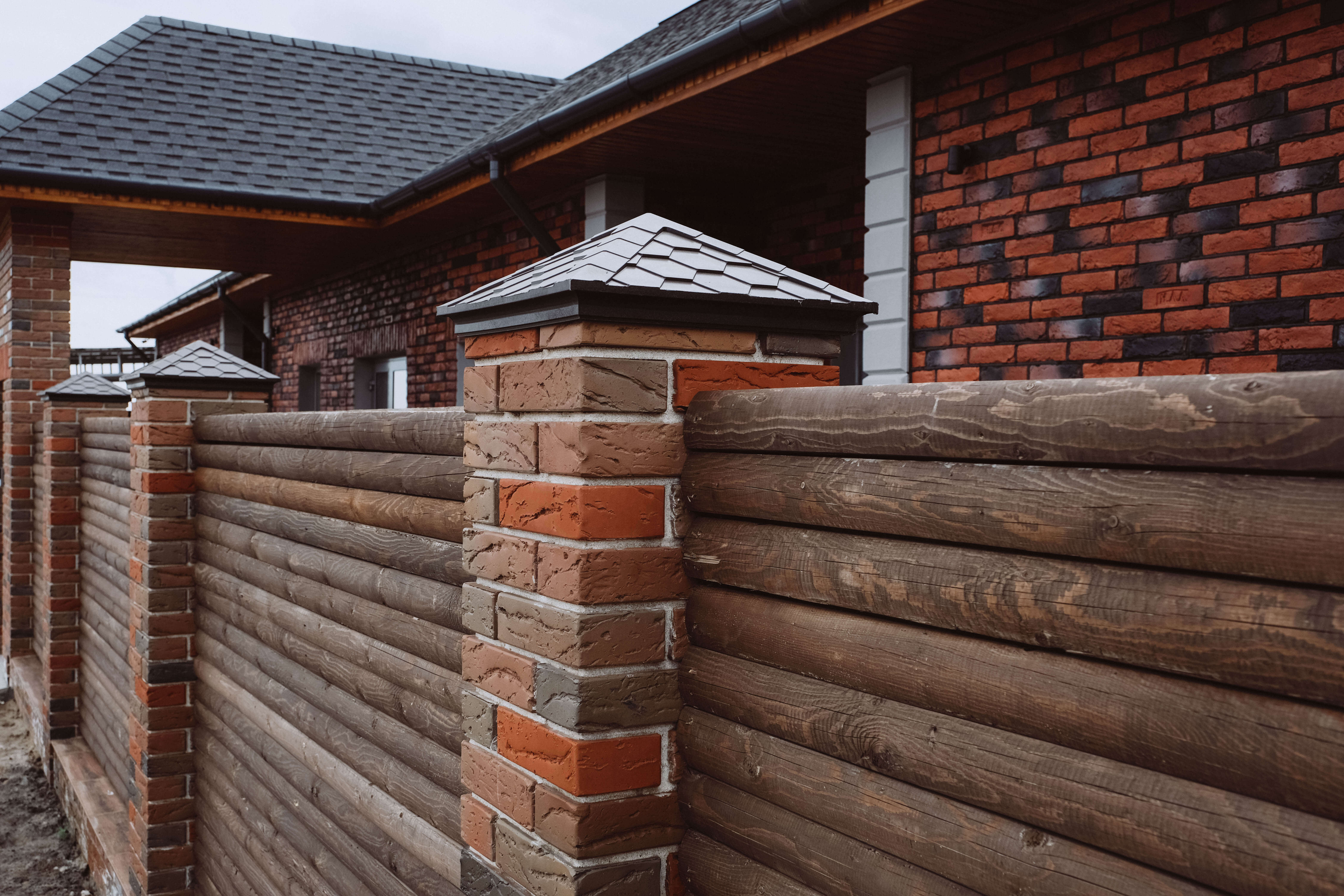 Колпак Zking Эверест Коричневый на столб 1.5х1.5 кирпича (390х390мм) в Кызыле фото