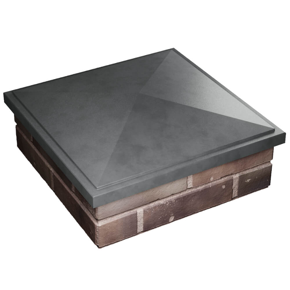 Колпак Zking БонаМоно Серый на столб 2х2 кирпича (515х515, 530х530мм) в Кызыле фото