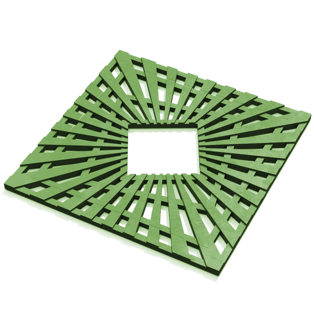 Приствольная решетка для дерева ZKING ATMOSPHERE 1.2х1.2м Зеленая в Кызыле фото