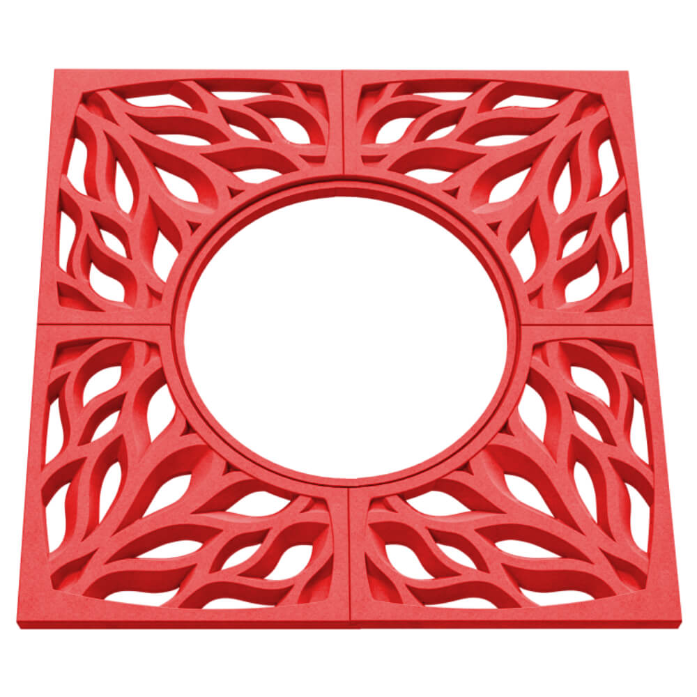 Приствольная решетка для дерева ZKING CRUST 1.2х1.2м Красная в Кызыле фото