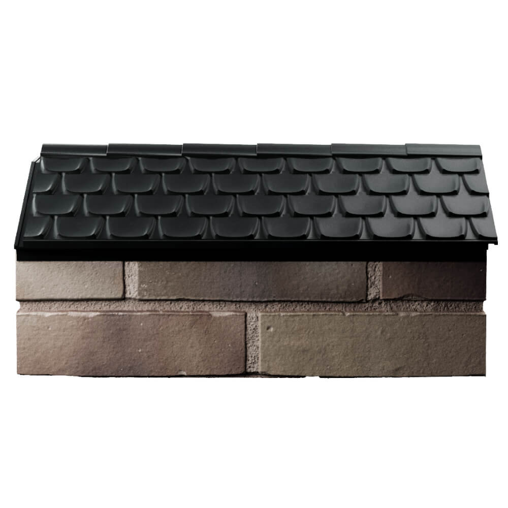 Парапет Zking Эльбрус Черный с посадкой на 1 кирпич (255мм) в Кызыле фото