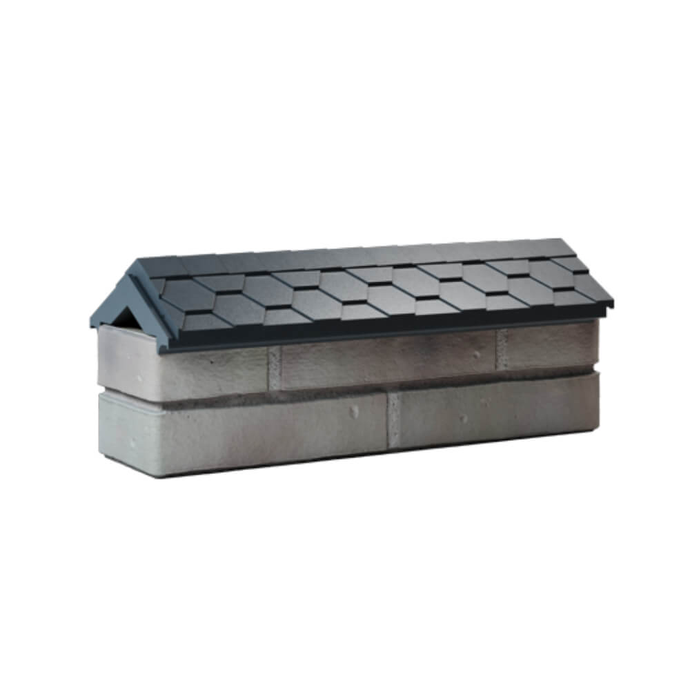 Парапет Zking Эверест Серый с посадкой на 0.5 кирпича (130мм) Кызыл фото