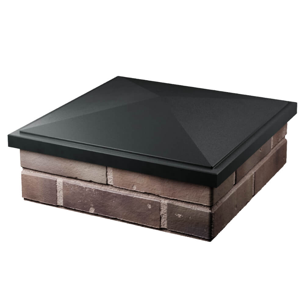 Колпак Zking БонаМоно Черный на столб 2х2 кирпича (515х515, 530х530мм) в Кызыле фото