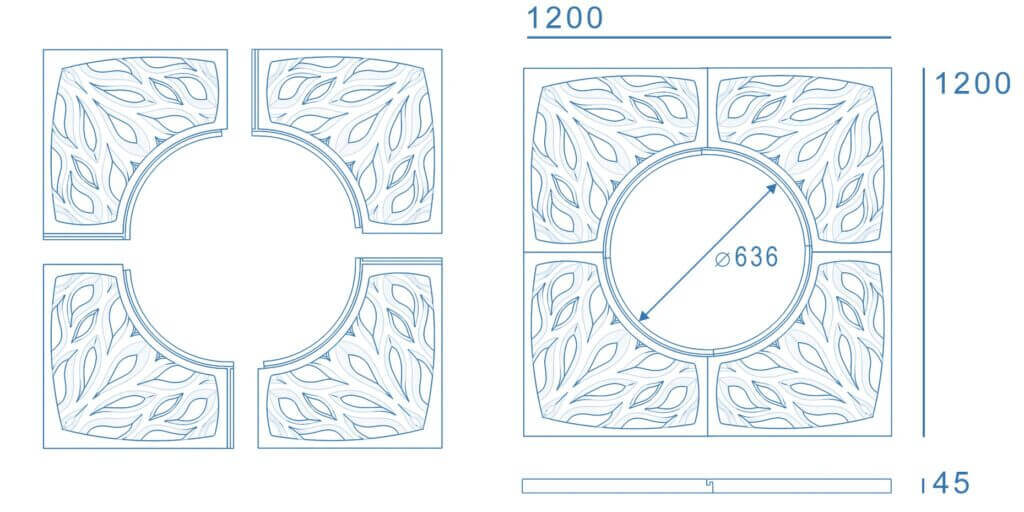 Приствольная решетка для дерева ZKING CRUST 1.2х1.2м Черная в Кызыле фото