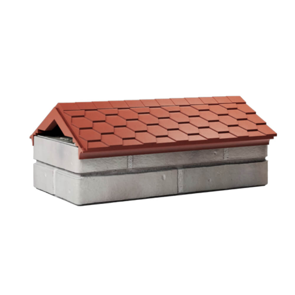 Парапет Zking Эверест Красный с посадкой на 1 кирпич (200/225/255мм) Кызыл фото