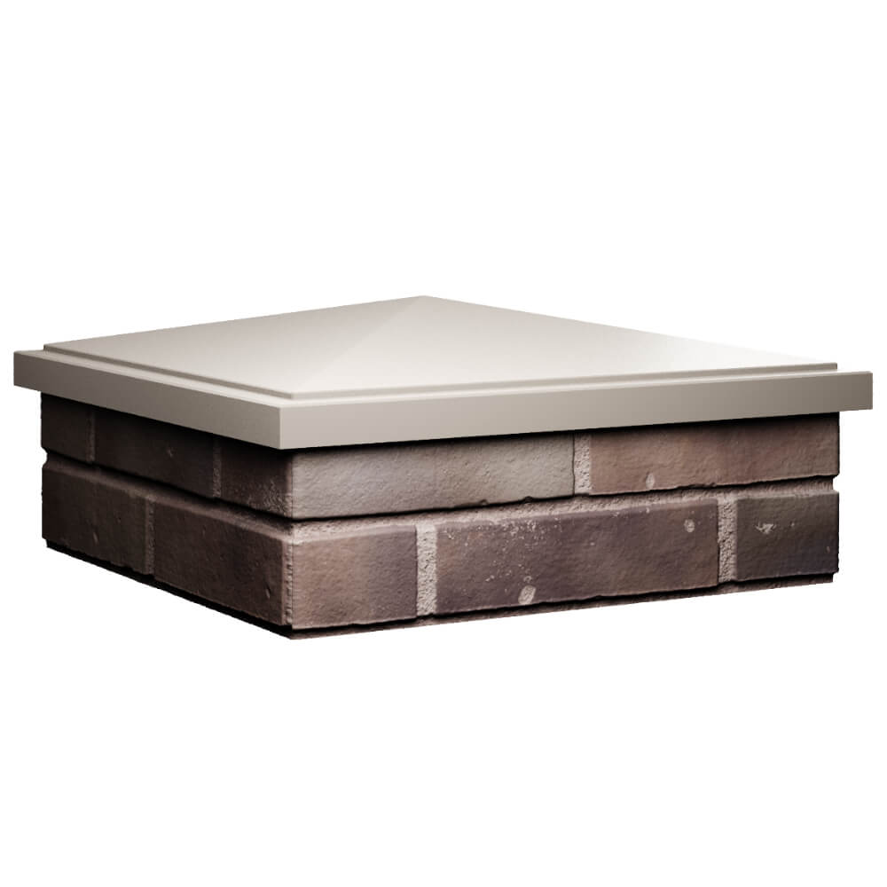 Колпак Zking БонаМоно Бежевый на столб 2х2 кирпича (515х515, 530х530мм) в Кызыле фото