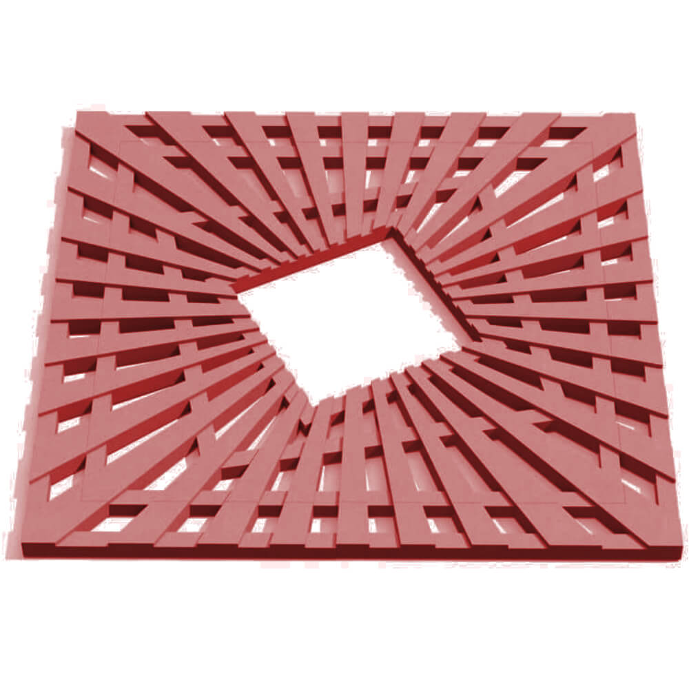 Приствольная решетка для дерева ZKING ATMOSPHERE 1.2х1.2м Красная Кызыл фото