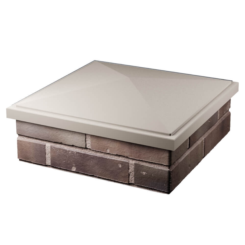 Колпак Zking БонаМоно Бежевый на столб 2х2 кирпича (515х515, 530х530мм) в Кызыле фото