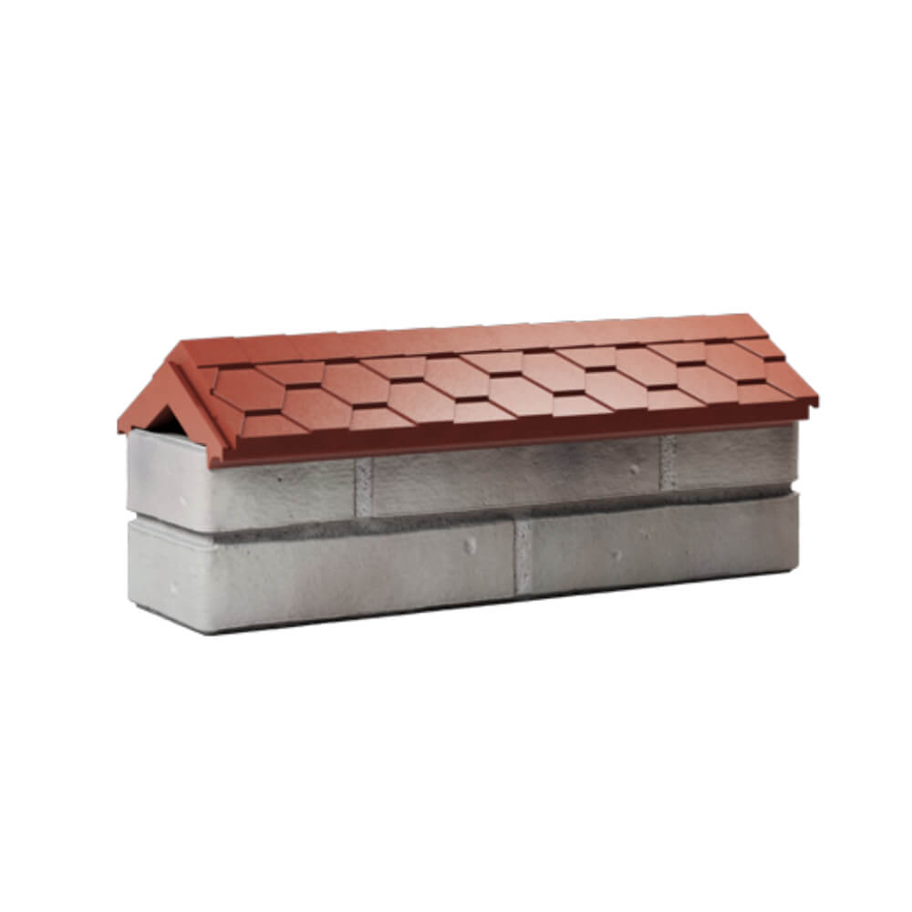 Парапет Zking Эверест Красный с посадкой на 0.5 кирпича (130мм) Кызыл фото