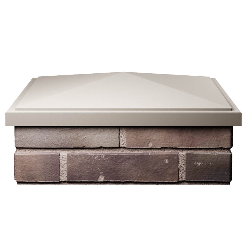 Колпак Zking БонаМоно Бежевый на столб 2х2 кирпича (515х515, 530х530мм) Кызыл фото