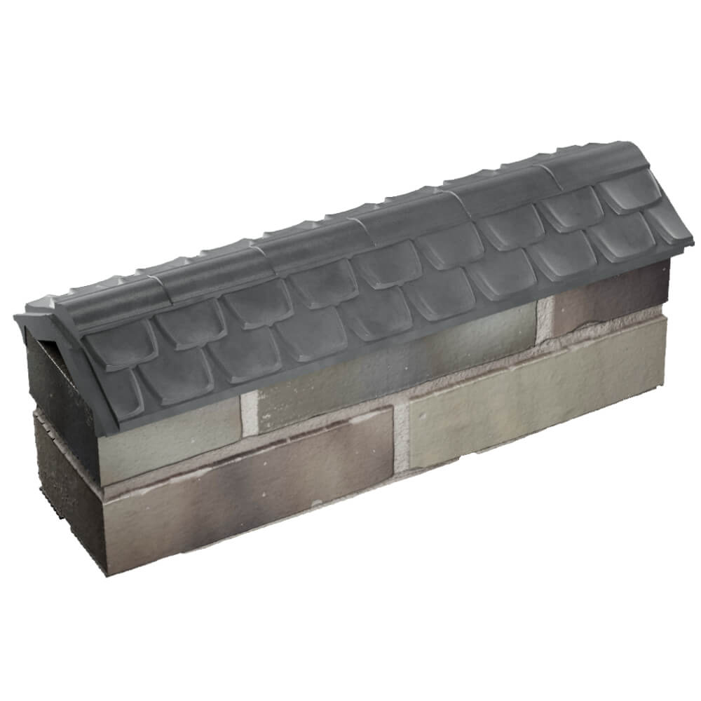 Парапет Zking Эльбрус Серый с посадкой на 0.5 кирпича (130мм) в Кызыле фото