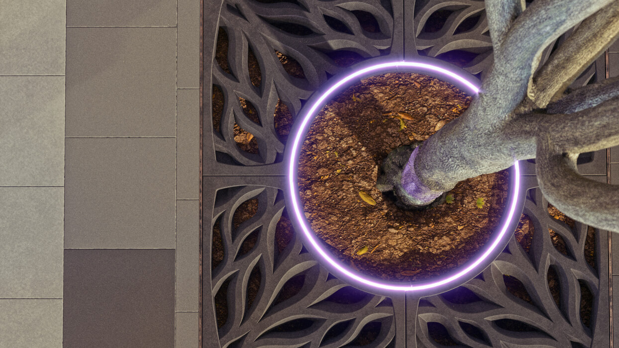 Приствольная решетка для дерева ZKING CRUST 1.2х1.2м Черная в Кызыле фото