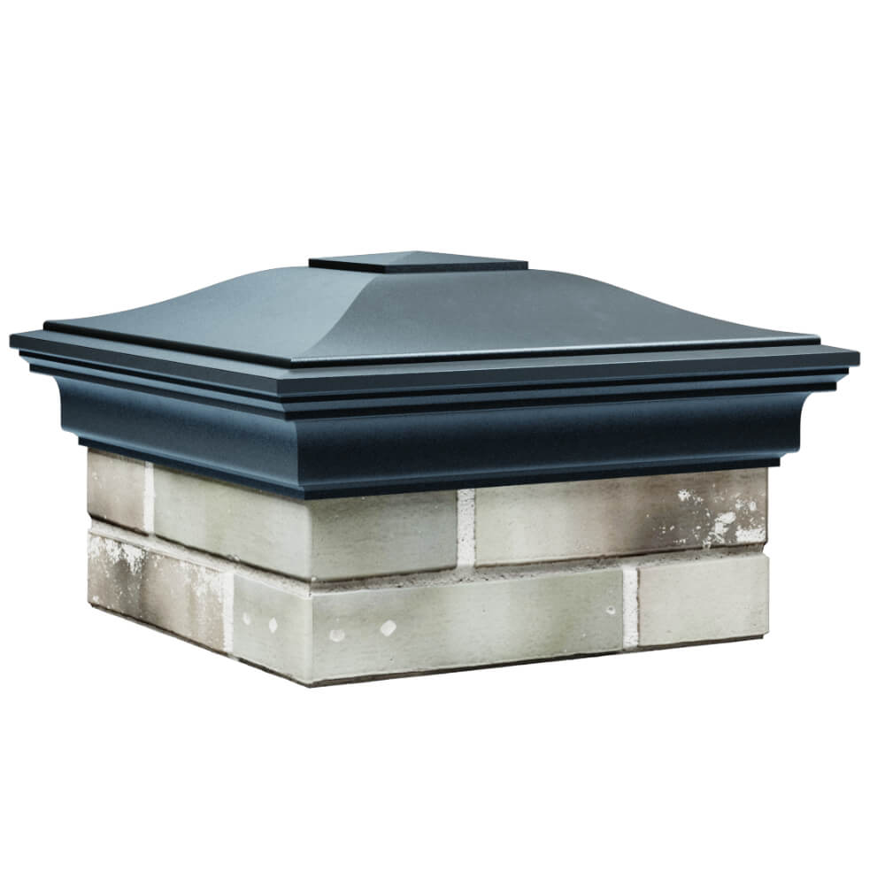 Колпак Zking Монблан Серый на столб 1.5х1.5 кирпича (385х385мм) в Кызыле фото