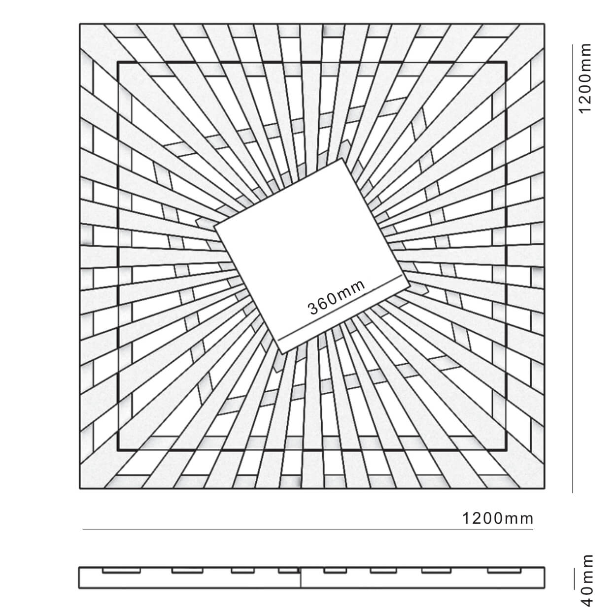 Приствольная решетка для дерева ZKING ATMOSPHERE 1.2х1.2м Черная в Кызыле фото