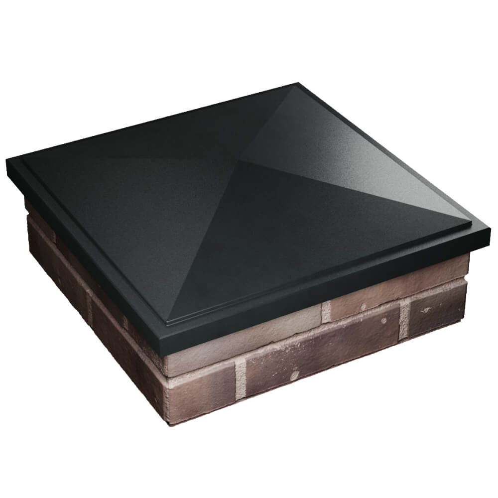 Колпак Zking БонаМоно Черный на столб 2х2 кирпича (515х515, 530х530мм) в Кызыле фото