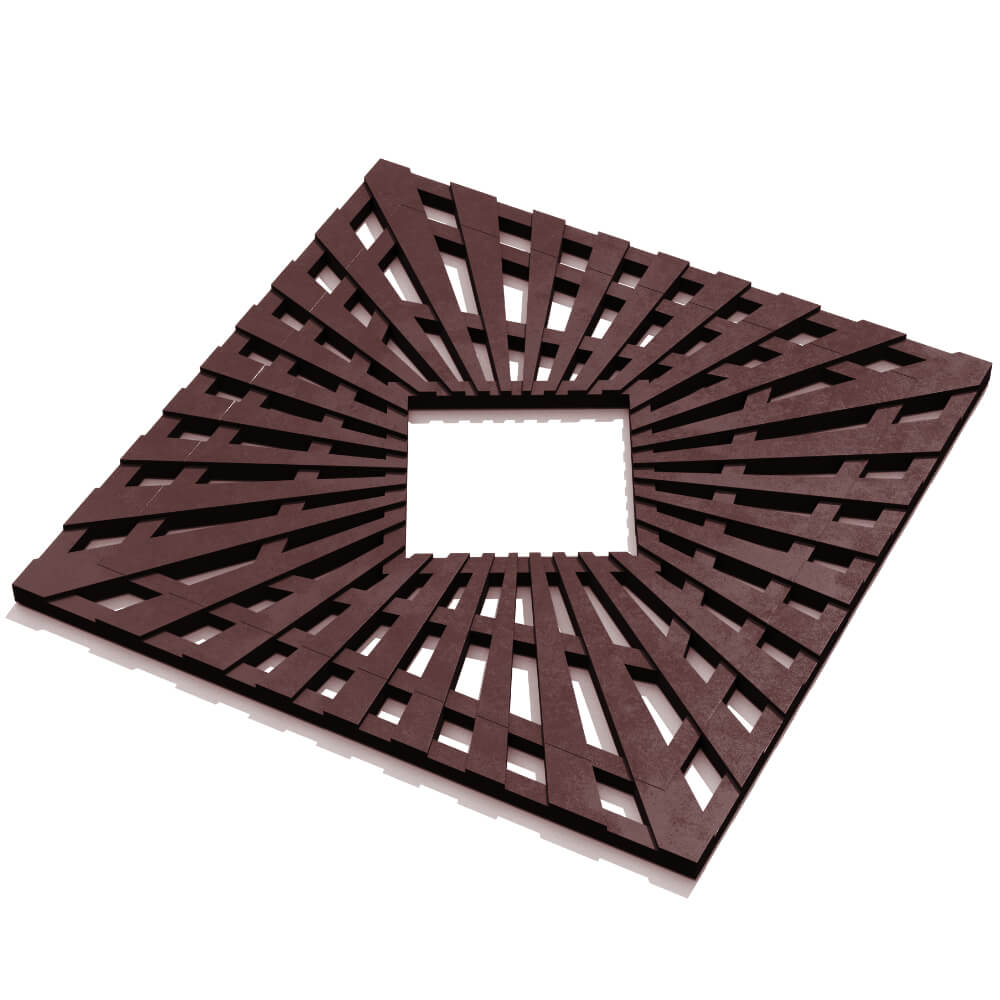 Приствольная решетка для дерева ZKING ATMOSPHERE 1.2х1.2м Коричневая в Кызыле фото