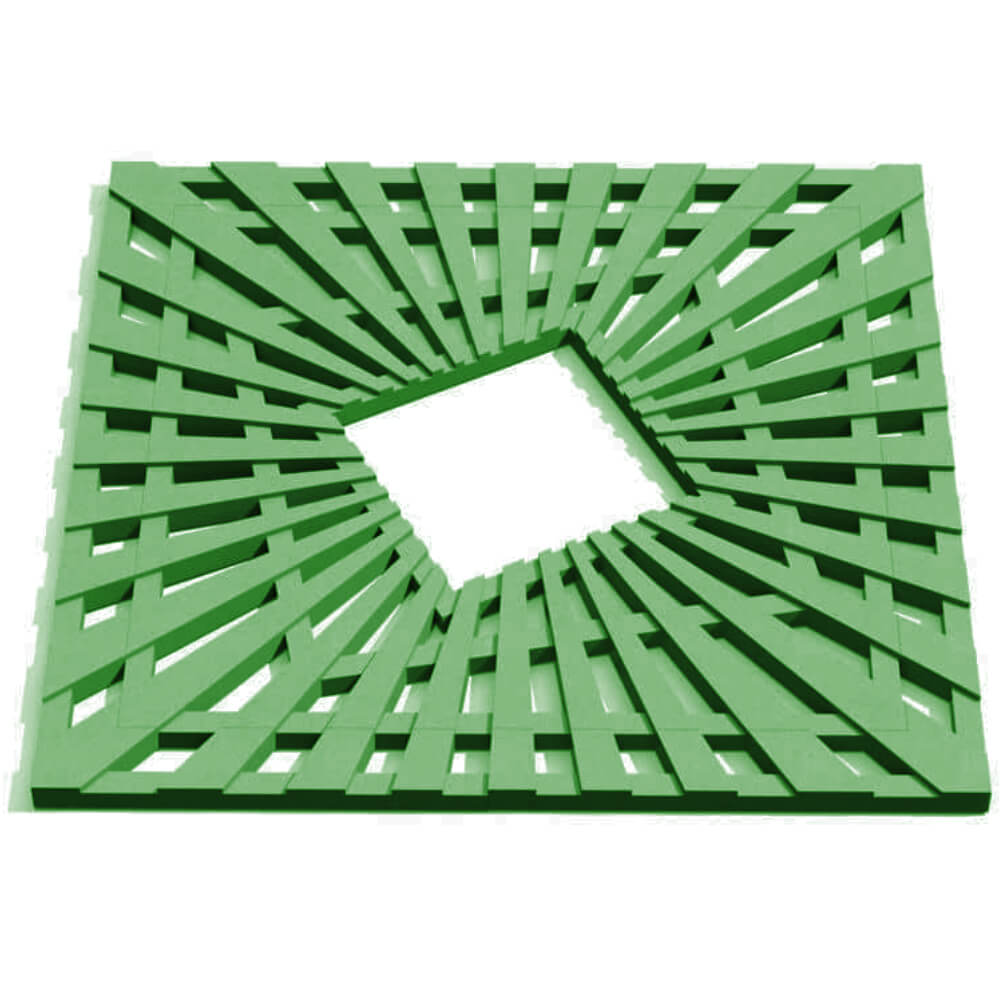 Приствольная решетка для дерева ZKING ATMOSPHERE 1.2х1.2м Зеленая Кызыл фото