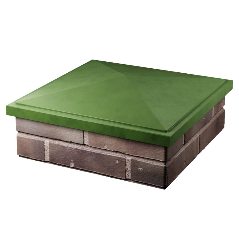 Колпак Zking БонаМоно Зеленый на столб 2х2 кирпича (515х515, 530х530мм) в Кызыле фото