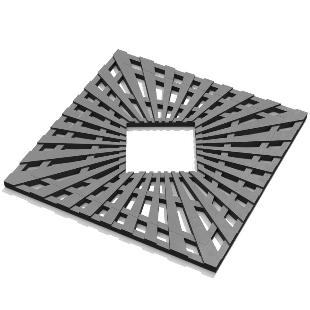 Приствольная решетка для дерева ZKING ATMOSPHERE 1.2х1.2м Серая в Кызыле фото