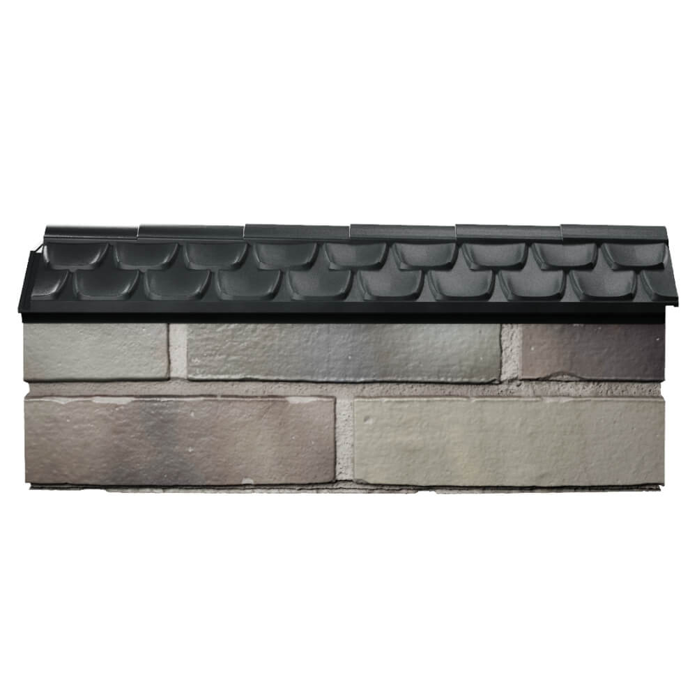 Парапет Zking Эльбрус Черный с посадкой на 0.5 кирпича (130мм) в Кызыле фото