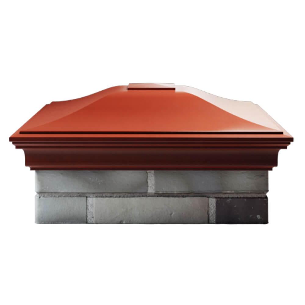 Колпак Zking Монблан Красный на столб 2х2 кирпича (515х515мм)